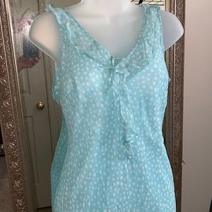 Show Me Your MuMu Jolie Sea Glass Crisp Low Back Maxi Dress - L